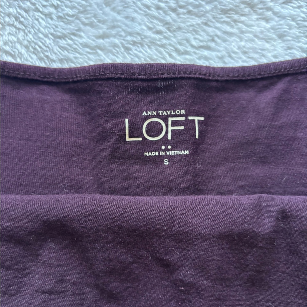 Anne Taylor Loft Purple Tank Top - Picture 3 of 3